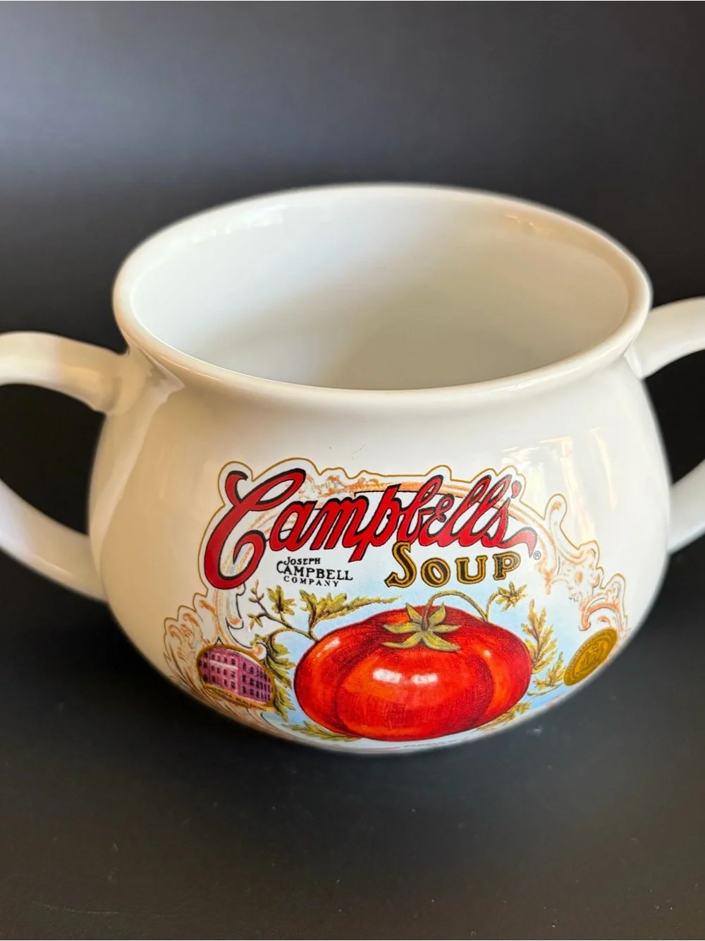 Collectible Campbell's Tomato Soup double-handled mug, Komodo Int'l Corp. 2017